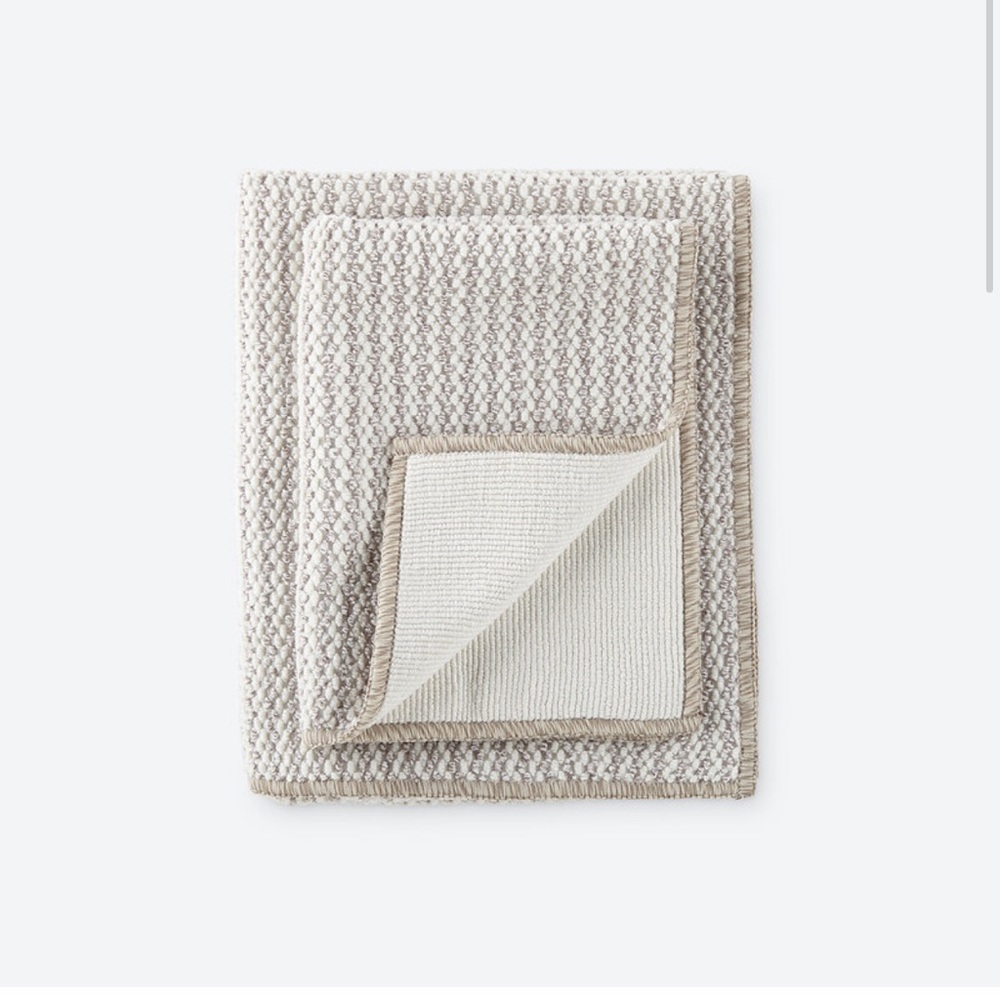 Norwex Kitchen Towel and Kitchen Cloth Set of 2 Heathered Oatmeal NWT